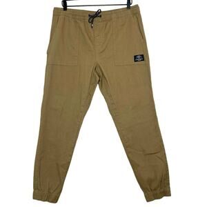 Tony Hawk Men’s Stretch Canvas Joggers Dark Tan Size Large